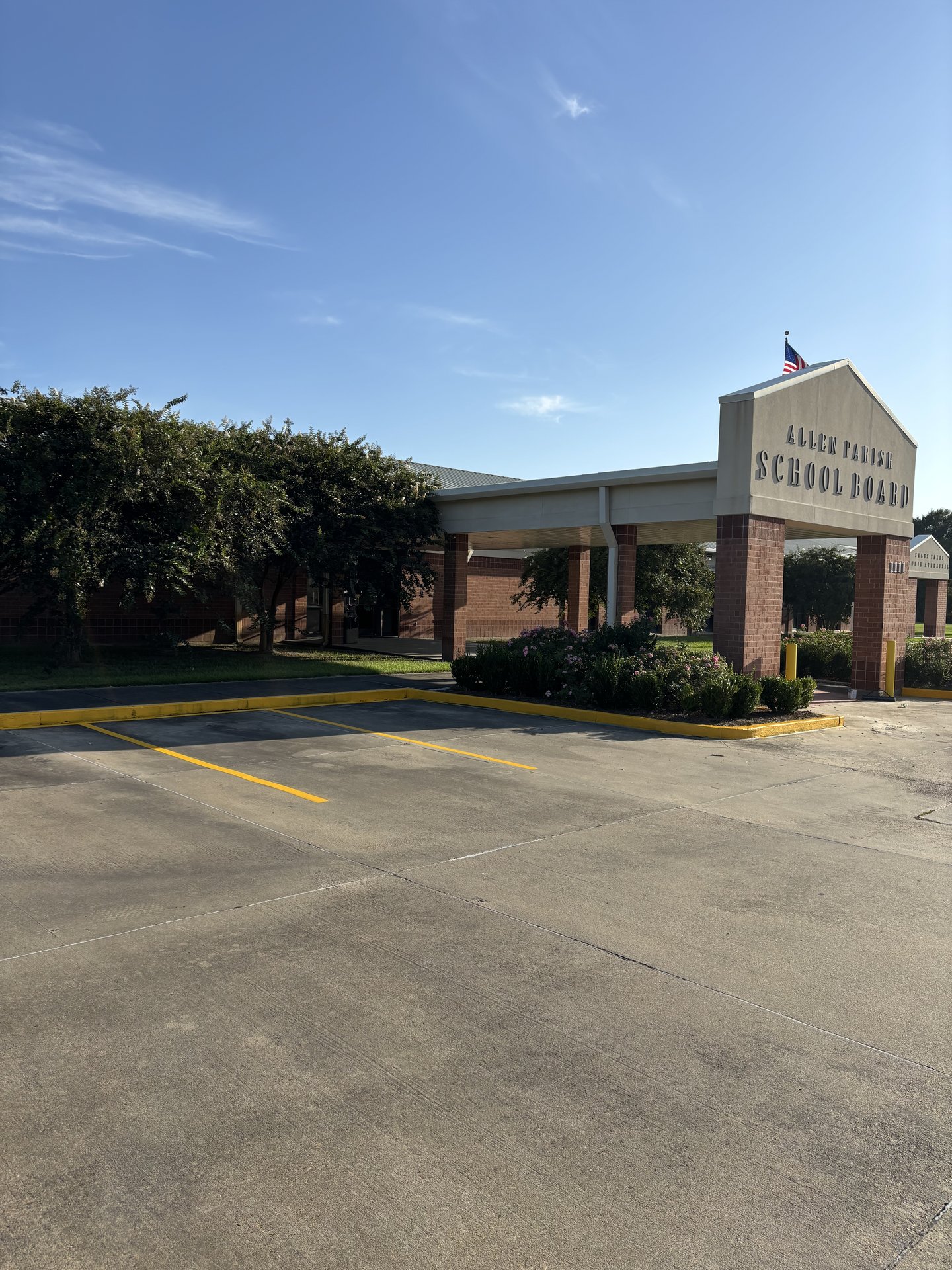 Allen Parish School Board — Parking Lot Striping — photo 2