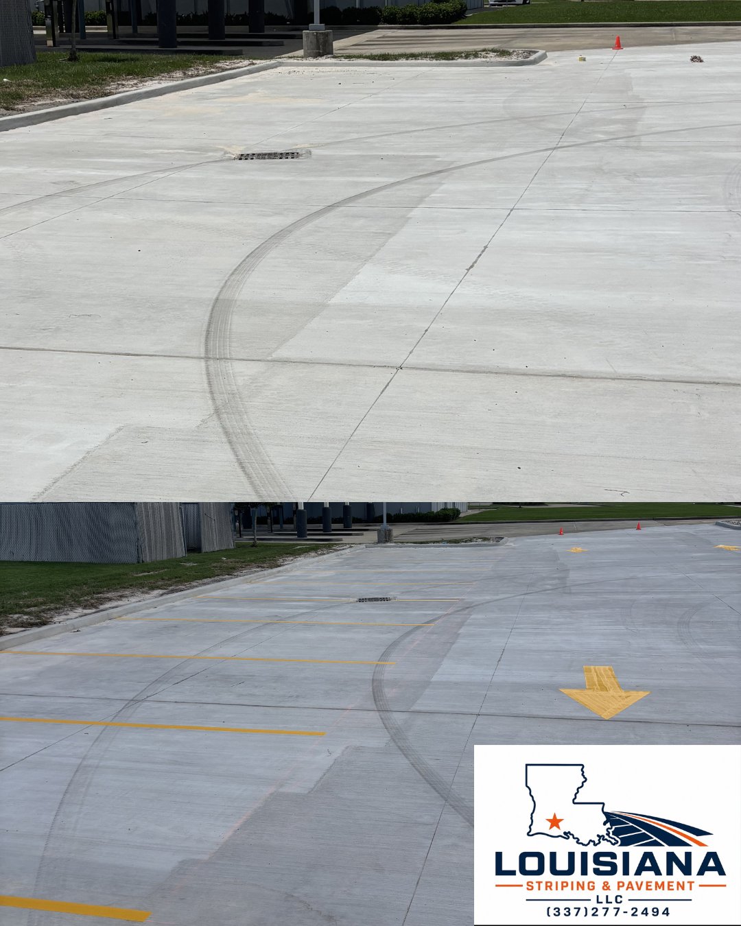 New Construction Parking Lot Layouts — completed project photo