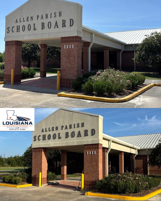 Allen Parish School Board — Parking Lot Striping